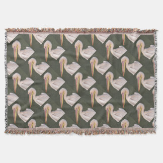 Manta Retrato de pelícano blanco