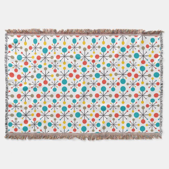 Manta Retro de cosecha moderna de mediados del siglo XX  (Anverso)