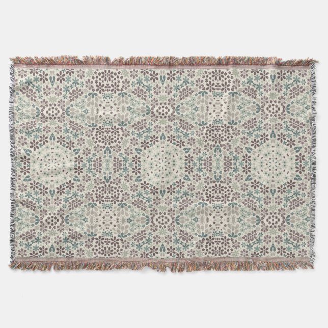 Manta Retro, floral (Anverso)