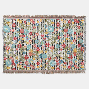 Manta Retro, retro floral