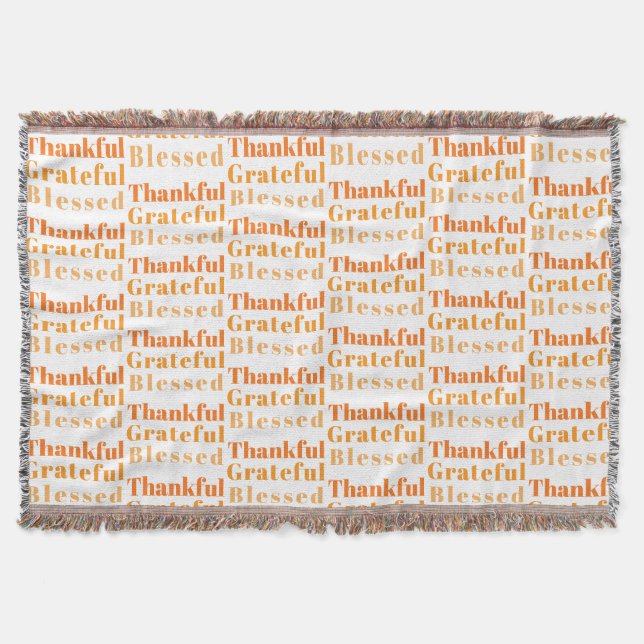 Manta Reunión familiar en la cena de Acción de Gracias (Anverso)