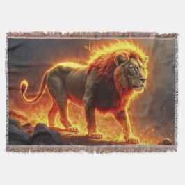 Manta Rey de las bestias León majestuoso animal infernal