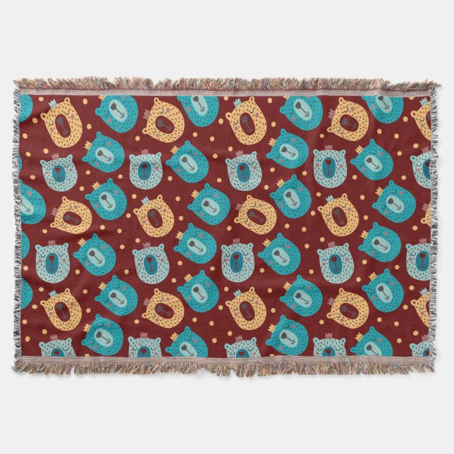 Manta Reyes del oso feliz (Anverso)