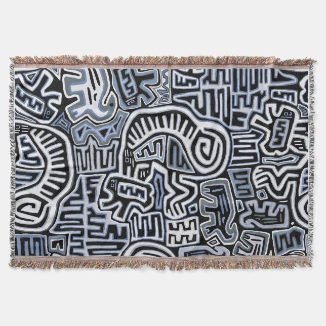 Manta Ritual de Peyote Chamanico Mola (Anverso)