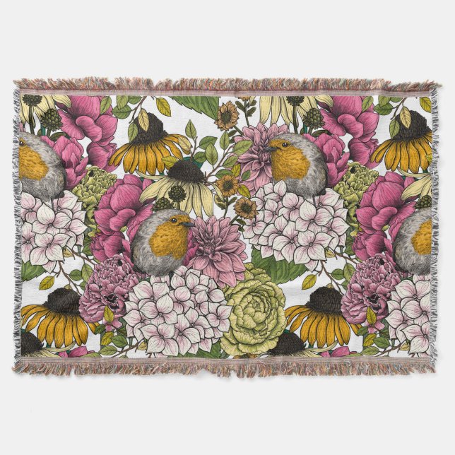 Manta Robins en el jardín (Anverso)