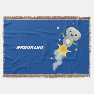 Manta Robot lindo volando en el ilustracion del personal