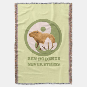 Manta Roedores Zen Nunca Estrés Humor de Capybara