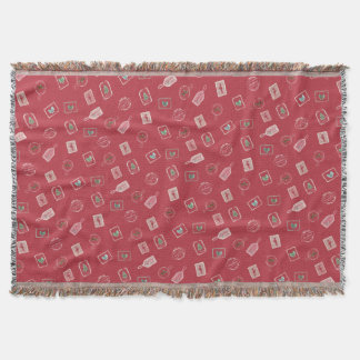 Manta Roja de Navidad Vintage para Lanzar