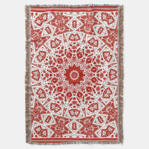 Manta rojo y blanco, bandana étnica