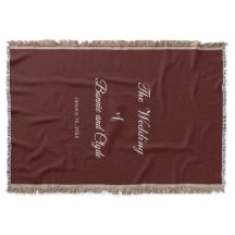 Romantic Wedding Day Celebration Burnt Maroon