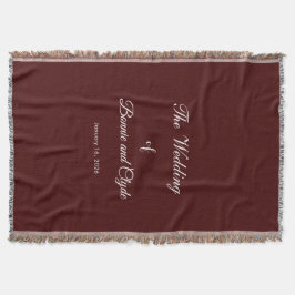 Manta Romantic Wedding Day Celebration Burnt Maroon
