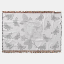 Manta Rosa y mariposas