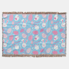 Manta rosada y azul simple del tiro del modelo de