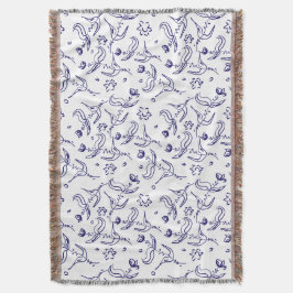 Manta rosas dibujando un patrón sin problemas