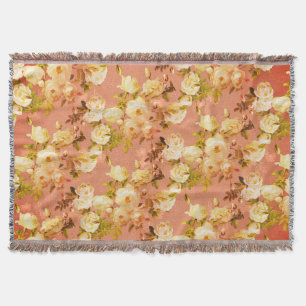 Manta Rosas dulces en rojo