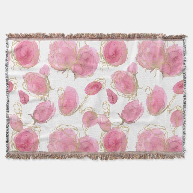 Manta Rosas rosadas (Anverso)