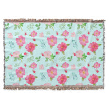 Rosas salvajes y patrones de acuarela de caderas S