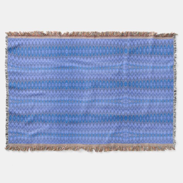 Manta Royal Blue Throw Blanket (Anverso)
