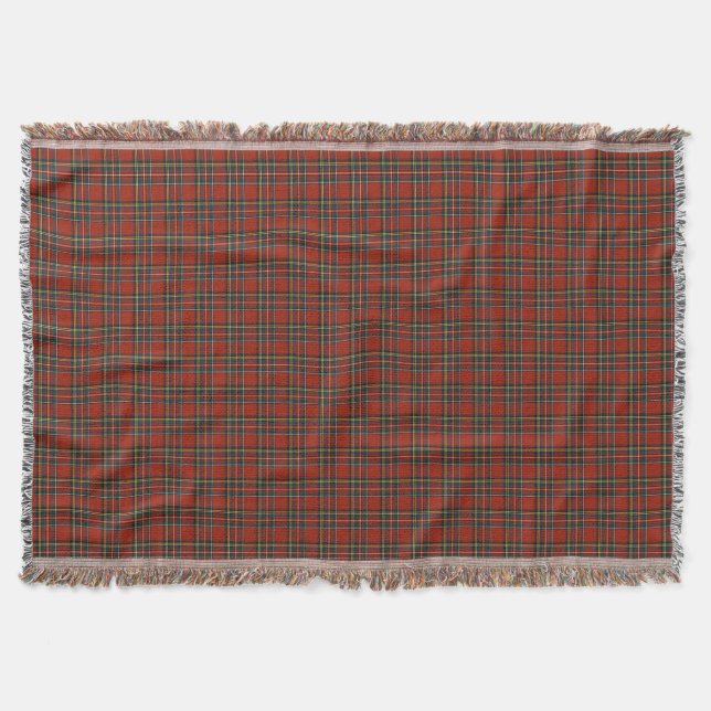 Manta Royal Stewart Tartán Classic Red Plage (Anverso)