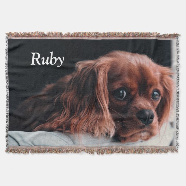 Manta Ruby Cavalier King Charles Spaniel Perro Cachorro (Anverso)