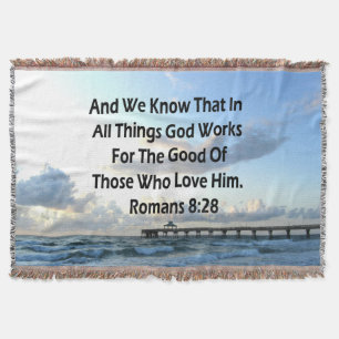 MANTA RUMANOS INSPIRADORES 8:28 BIBLIA VERSE