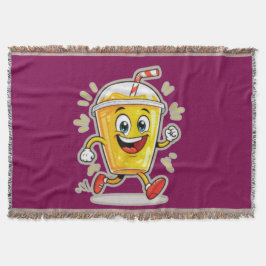 Manta **Running Juice Cup Cartoon – Fun Street Drink Cha