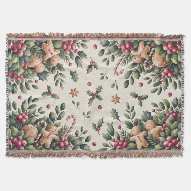 Manta Rustic Gingerbread Holiday (Anverso)