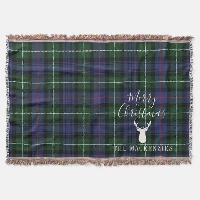 Manta Rustic Tartan Clan MacKenzie Plaid (Anverso)