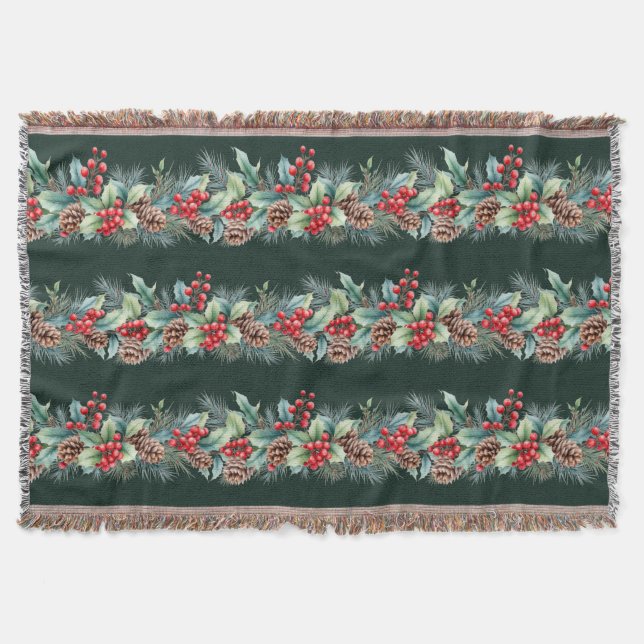 Manta Rustic Watercolor Border (Anverso)