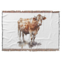 Rústico retrato de vaca de granja