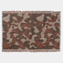 Manta Rusty Red and Dark Olive Camo abstract