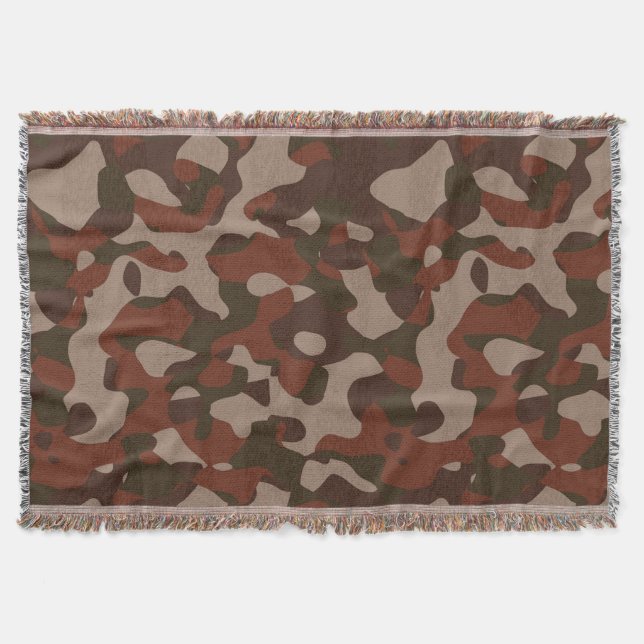 Manta Rusty Red and Dark Olive Camo abstract (Anverso)