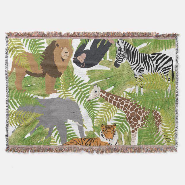 Manta Safari Boy, animales de la jungla | CHICA (Anverso)