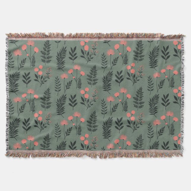 Manta Sage Fern Throw Blanket (Anverso)