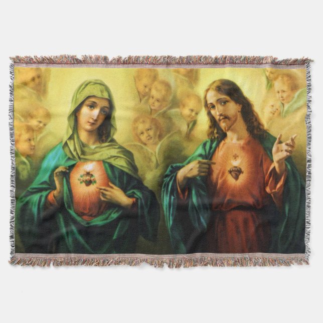 Manta Sagrado Corazón de Jesús e Inmaculada María Matríc (Anverso)