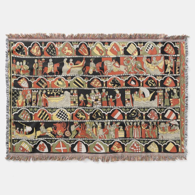 Manta Sajonia medieval Vintage (Anverso)