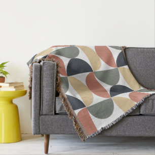 Manta Salmón de carbón de medio siglo moderno