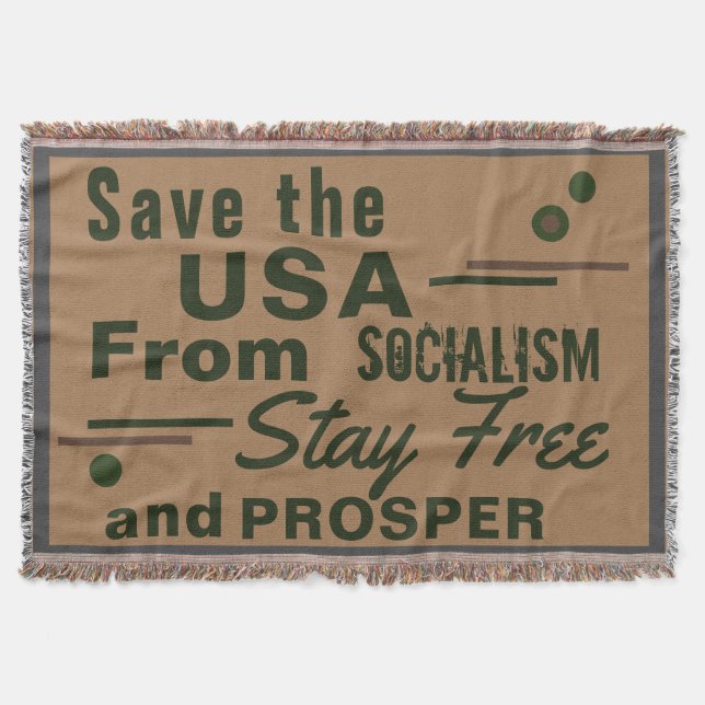 Manta Salven a Estados Unidos del socialismo, mantente l (Anverso)