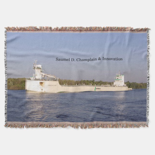 Manta Samuel D. Champlain & Innovation woven (Anverso)