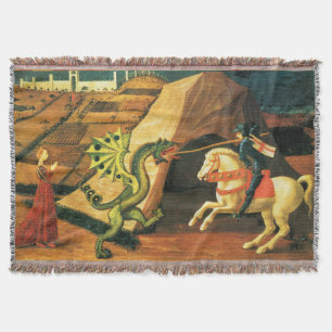 Manta SAN JORGE, DRAGÓN Y PRINCESA de Paolo Uccello