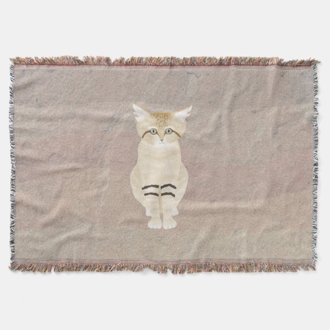 Manta Sand Cat Throw Blanket (Anverso)