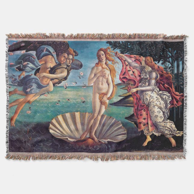 Manta Sandro Botticelli - El nacimiento de Venus - Arte  (Anverso)
