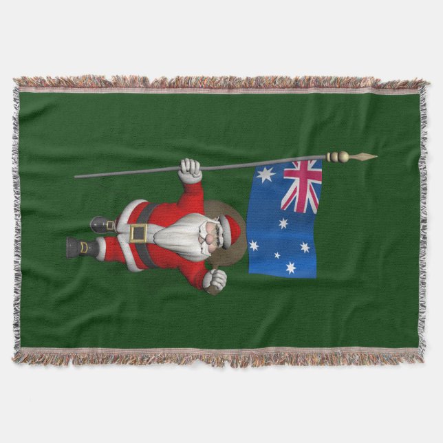 Manta Santa Claus Con El Fin De Australia (Anverso)