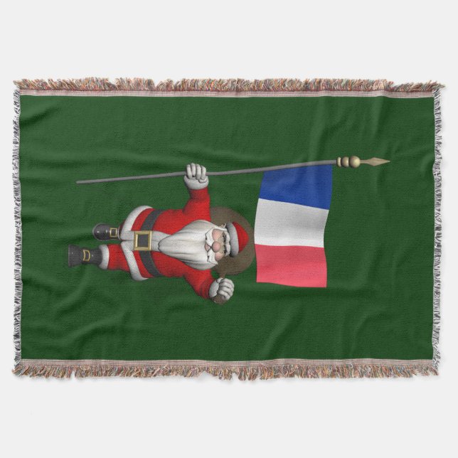 Manta Santa Claus Con El Fin De Francia (Anverso)