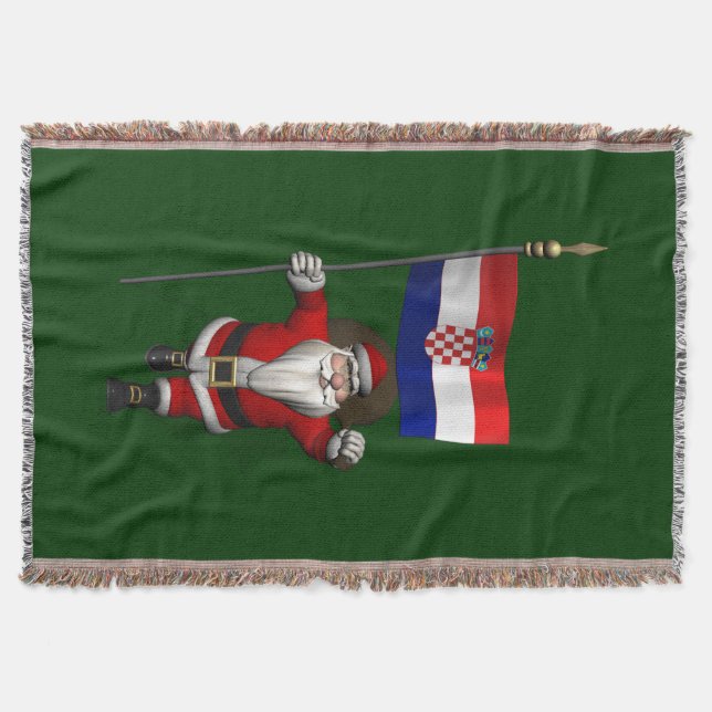 Manta Santa Claus visitando Croacia (Anverso)
