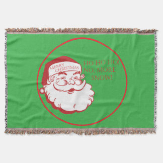 Manta Santa HO HO HO No Más Nieve Lindo Navidad