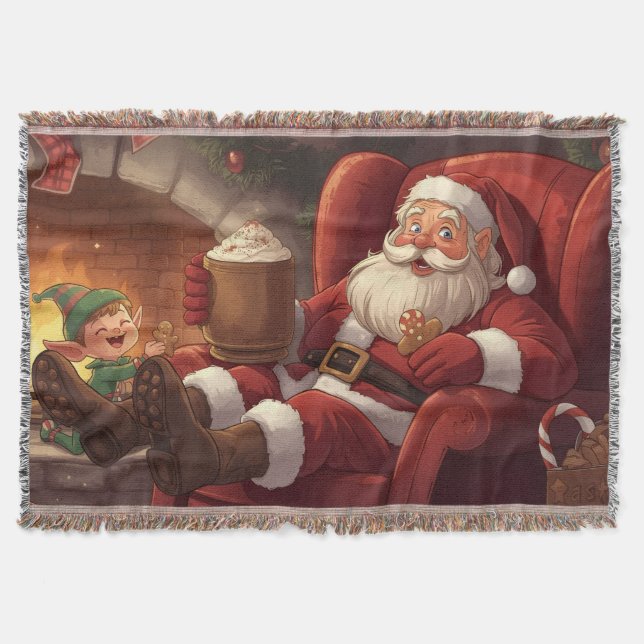 Manta  Santa’s Snuggle Time: Christmas Santa Blanket (Anverso)