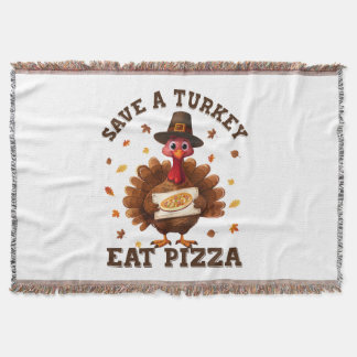 Manta Save a Turkey Eat Pizza – Funny Thanksgiving Pizza