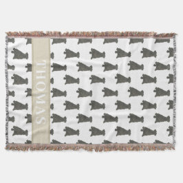 Manta Schnauzer personalizado (negro)