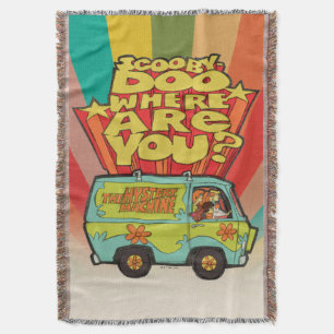 Manta Scooby-Doo "¿Dónde Estás?" Retro Personalizad